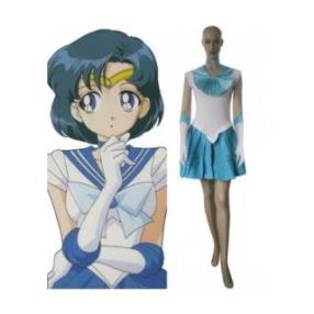Sailor Moon Classic Mizuno Ami Sailor Mercury Cosplay Costume--CosplayDeal.com