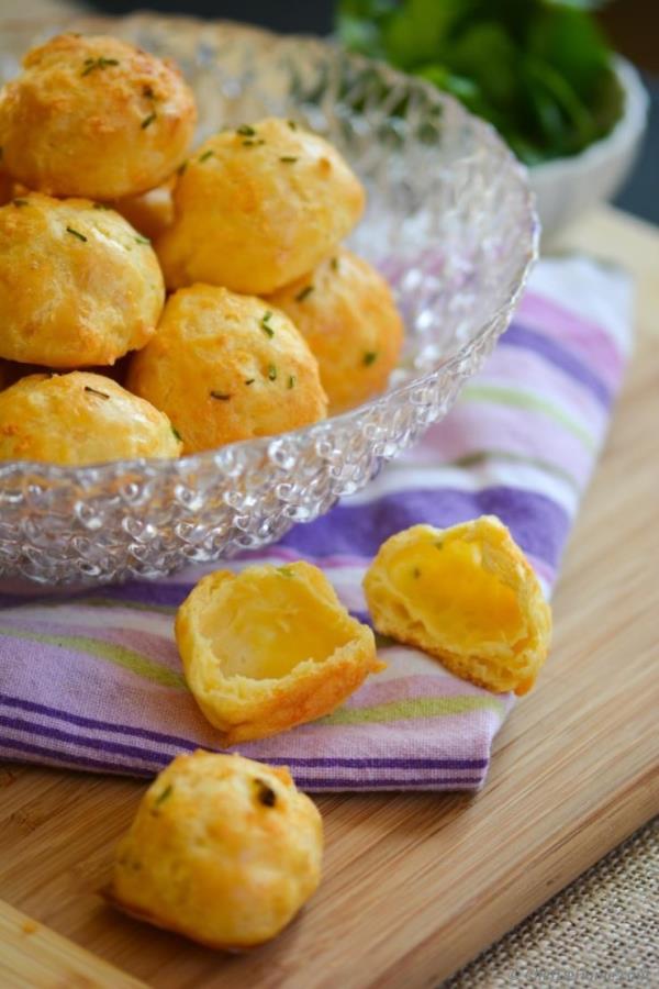 Lite and Airy Cheese and Citrus-Chive Gougeres Recipe - ChefDeHome.com