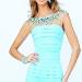  2015 Bandage Prom Dress Aqua Short Sherri Hill 32239 New