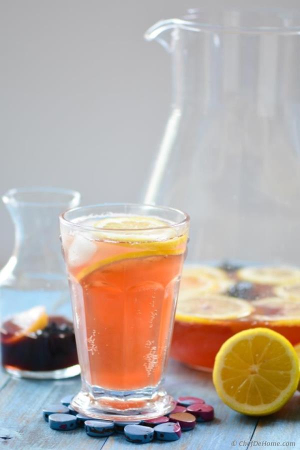 Sparkling Hibiscus Lemonade Recipe - ChefDeHome.com