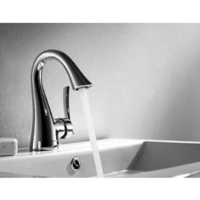 Goose Design Chrome finsih Single Handle Bathroom Sink Faucet--Faucetsmall.com