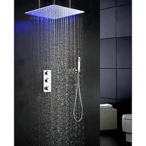 3 Colors Temperature Sensitive LED Bathroom Shower Faucet--Faucetsmall.com