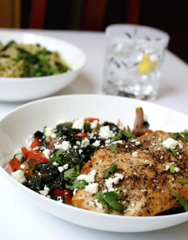 Warm Kale and Chicken Salad Recipe - ChefDeHome.com