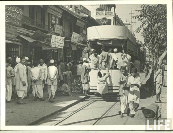 Tram in Old Delhi
