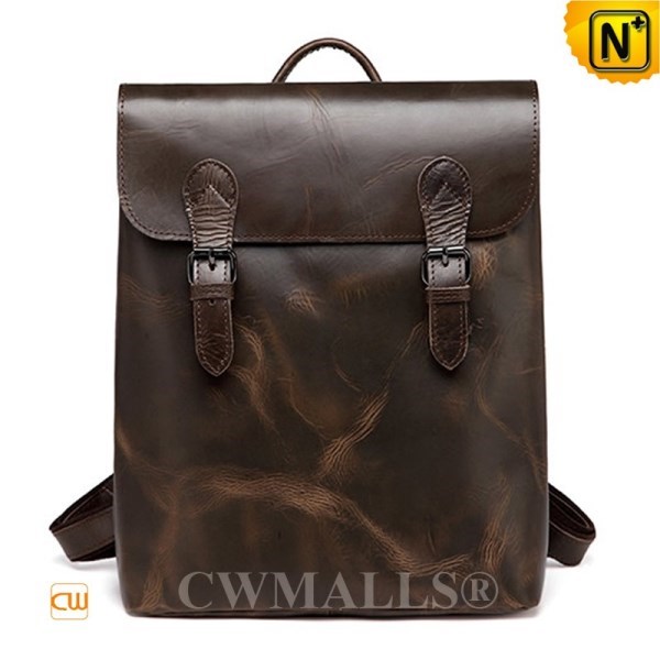CWMALLS Retro Flap Leather Backpack CW907015