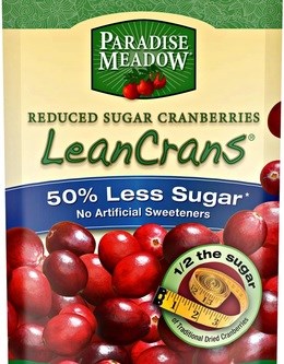 These sweet little dried cranberries have fifty percent less sugar compared to other brands
