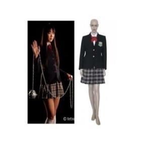 Kill Bill Gogo Yubari School Uniform Cosplay Costume--CosplayDeal.com