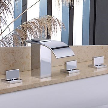 Chrome Finish Contemporary Handshower Shower Faucet--Faucetsmall.com