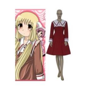 Chobits Red and White Chii Dress Cosplay Costume