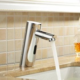 Brass Bathroom Sink Faucet with Automatic Sensor (Cold)-- FaucetSuperDeal.com