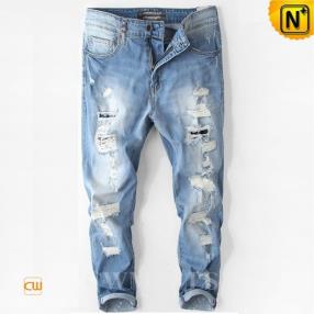 CWMALLS Mens Destroyed Denim Jeans CW107001