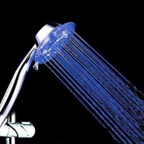Color Changing LED Shower Head with Transparent Spout--Faucetsmall.com