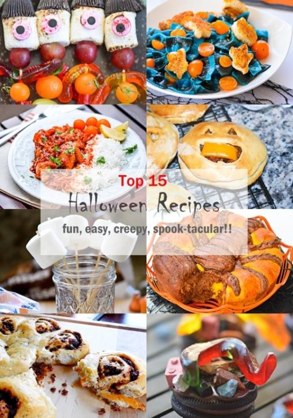 Top 15 Halloween Party Recipes - Fun Creepy Easy Entertaining Meals -ChefDeHome.com