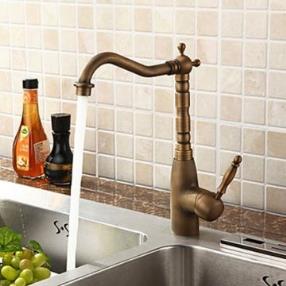 Antique Brass Centerset Kitchen Faucet--Faucetsmall.com
