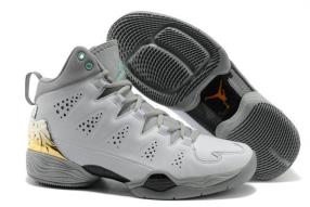 Nike Air Jordan Melo M10 White Grey-Gold Mens Carmelo Anthony Ba