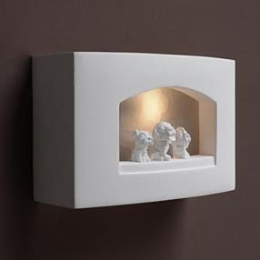 Contemporary And Contracted Creative Bedroom Plaster Led Wall Lights
