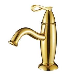 Modern Ti-PVD Golden Finish Single handle Faucets--Faucetsmall.com
