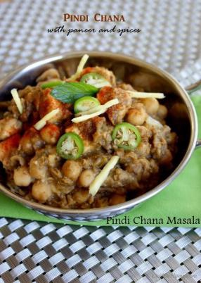 Pindi Chana(or chole) is a famous masala chickpea recipe