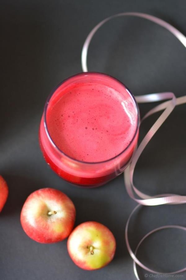 Ginger Spiced Beet Root and Apple Juice Recipe - ChefDeHome.com