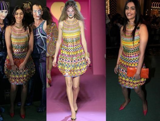 Sonam Kapoor wearing Manish Arora's designed dress