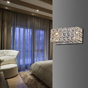 Crystal Square Wall Light In Electroplating Process Wall Lights