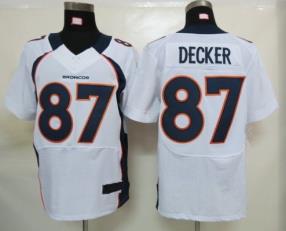 2012 Denver Broncos 87 Eric Decker Elite White Jerseys