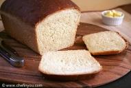 Fresh baked white bread