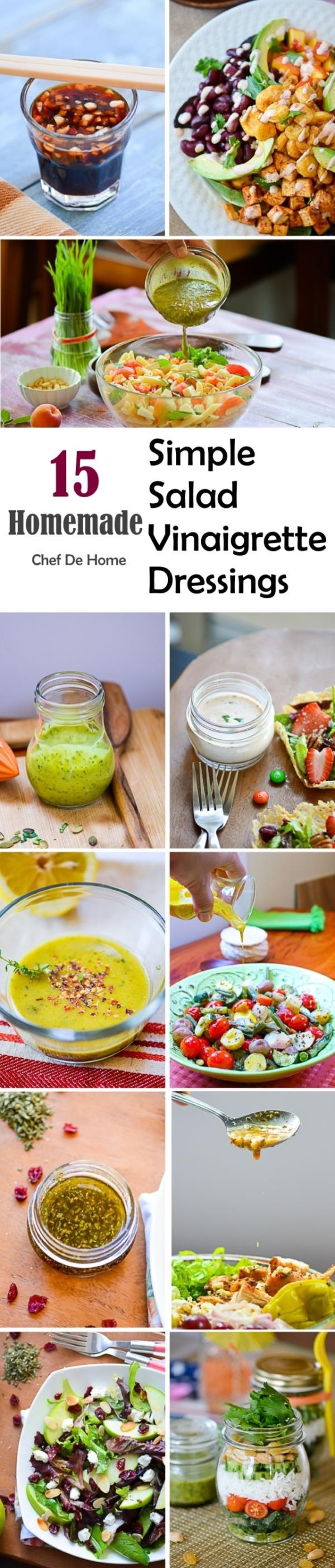 15 Homemade Simple Salad Vinaigrette Dressings Meals - ChefDeHome.com