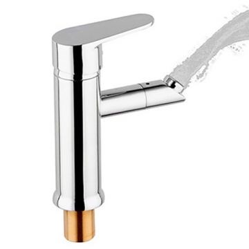 Hot and Cold Mixer Tap Multifunction Rotatable Brass Basin Faucet--Faucetsmall.com
