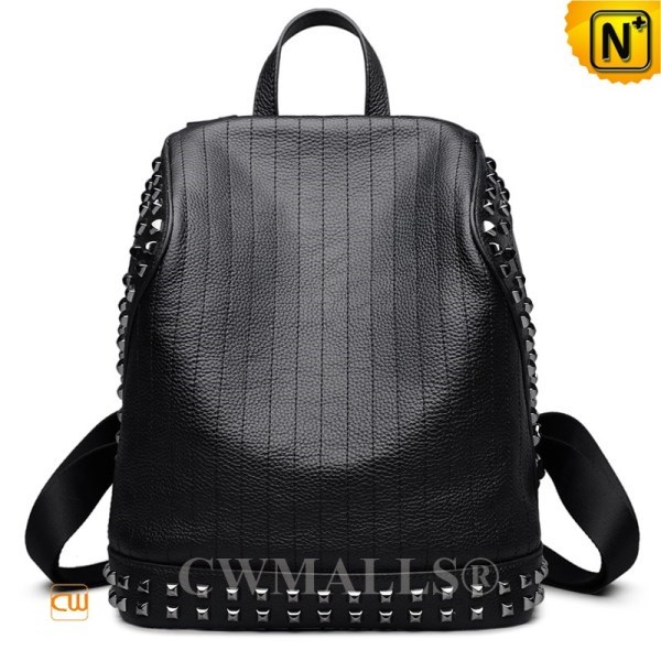 CWMALLS Designer Leather Studded Backpack CW207006