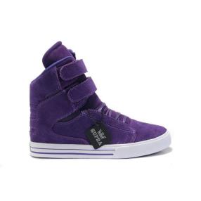 Supras Society Girls Justin Bieber Purple Suede Sneakrs