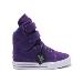 Supras Society Girls Justin Bieber Purple Suede Sneakrs