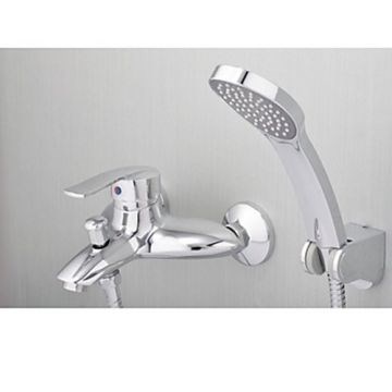 Waterfall Handshower Included Brass (Chrome) Bathtub Shower Faucet--Faucetsmall.com