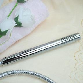 Contemporary Chrome Finish Solid Brass Round Handheld Shower Head--Faucetsmall.com