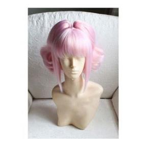 Code Geass Anya Alstreim Pink Curly Cosplay Wig