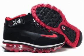 nike air max griffey jr 2009 black red kid shoes 