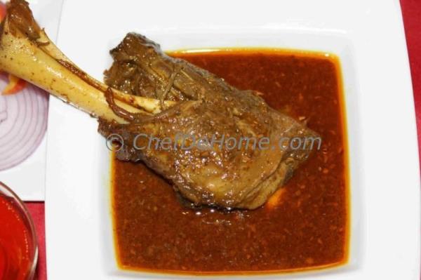 Lamb Shank Indian Style Caramelized Onion Curry