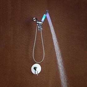 Chrome Finish Modern Style Mobilizable LED Shower Faucet--FaucetSuperDeal.com