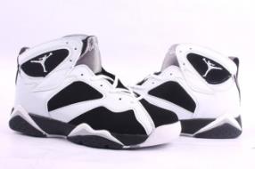  Cheap Nike Air Jordan 7 White Black Mens Retro Shoes