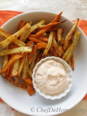 Thyme Dusted Baked Sweet Potato Fries