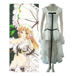 Chobits Chi White Womens Cosplay Costume--CosplayDeal.com