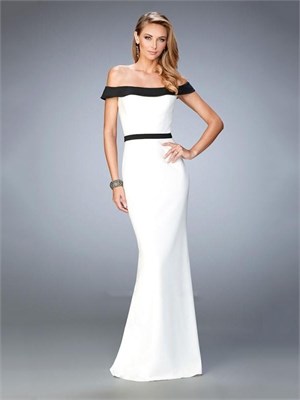 Elegant with the off Shoulder Neckline Chiffon Prom Dress PD12263