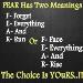 I choose FEAR