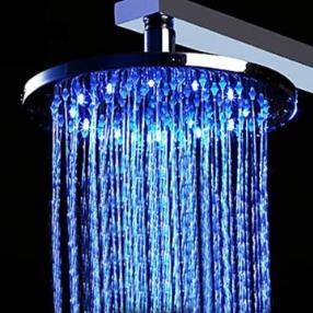 20 Inch Stainless Steel Shower Head With Color Changing LED Light--Faucetsmall.com