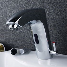 Brass Bathroom Sink Faucet with Automatic Sensor (Hot and Cold)--Faucetsuperseal.com