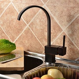 Antique Oil Rubbed Bronze Finish Solid Brass Single Handle Kitchen Faucet At FaucetsDeal.com