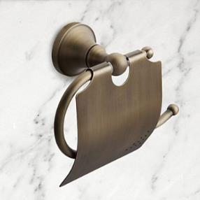 Wall Mounted Antique Brass Toilet Paper Holder--Faucetsmall.com