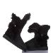 Womens Fox Fur Boots 5531 Black