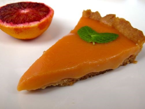 Orange tart looks so good