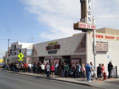 Pawn stars, the line outside their shop goes around the block..